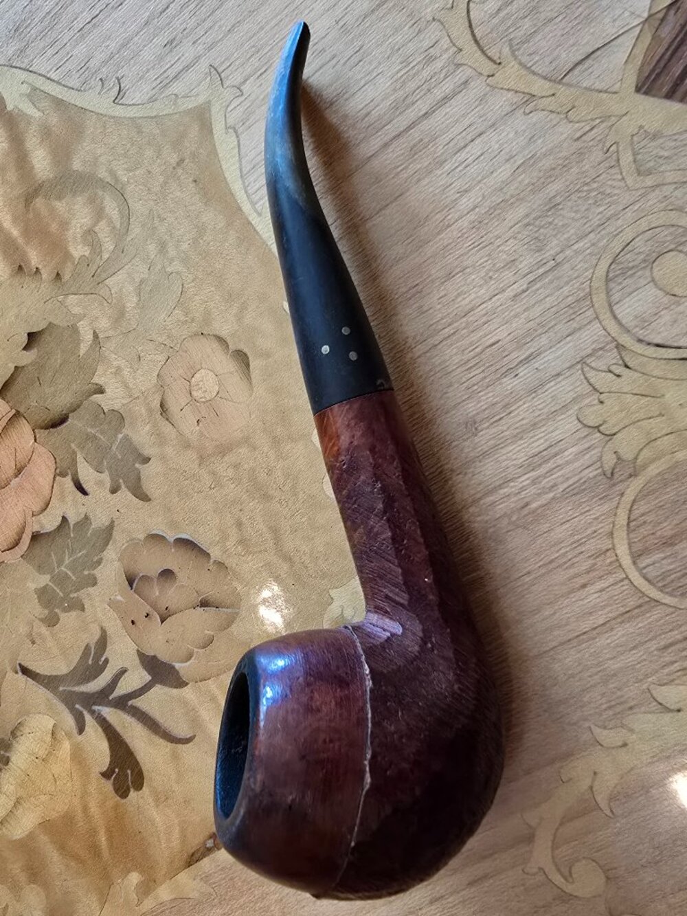 Brigham - Vintage Canada Briar Pipe, Rusticated Finish, Wood, Collectible